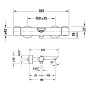 Duravit Wave Wannenthermostat Aufputz - Detailansicht