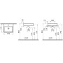 Vasque VitrA Options Nuo 50 cm avec trop-plein - vue détaillée