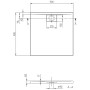Receveur de douche Villeroy & Boch Architectura Metalrim 90 x 90 x 4,8 cm avec revêtement antidérapant