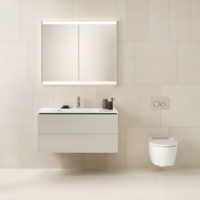 Vasque de meuble Geberit ONE 105 cm, sortie verticale, 1 trou de robinet, sans trop-plein