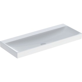 Lavabo Geberit ONE 120 cm, sortie verticale, sans trou de robinet, sans trop-plein