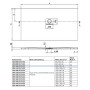 Piatto doccia Villeroy & Boch Squaro Infinity 100 x 90 cm - immagine prodotto