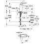 Robinet de lavabo monocommande GROHE Eurodisc Cosmopolitan taille S - vue détaillée