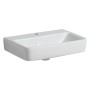 Lavabo compact Geberit Renova 55 cm avec trou de robinet, sans trop-plein