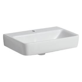 Lavabo compact Geberit Renova 55 cm avec trou de robinet, sans trop-plein