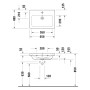 Duravit D-Code Waschtisch 65 cm - Produktansicht