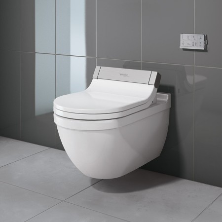 Duravit Starck 3 WC suspendu pour SensoWash avec raccords cachés