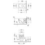 Duravit Starck 3 WC mural pour SensoWash avec raccords cachés