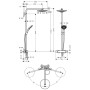 hansgrohe Raindance Select S 240 2jet Showerpipe - Detailansicht