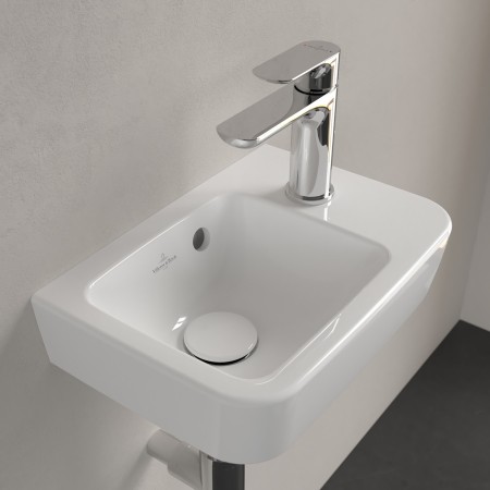 Villeroy & Boch O.novo Lavabo compatto 36 x 25 cm con troppopieno, vasca a sinistra