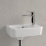 Villeroy & Boch O.novo Lavabo compatto 36 x 25 cm con troppopieno, vasca a sinistra - vista dettagliata