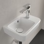 Lavabo compatto Villeroy & Boch O.novo 36 x 25 cm con troppopieno, vasca a sinistra