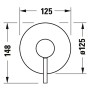 Duravit Circle Einhebelmischer Unterputz Set - Detailansicht