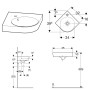 Lavabo d'angle compact Geberit Renova 32 cm - photo produit
