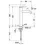 Mitigeur de lavabo monocommande Duravit C.1 L sans vidage à tirette