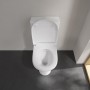 Villeroy & Boch O.novo WC a terra compatto per combinazione, senza bordo di scarico - vista tecnica