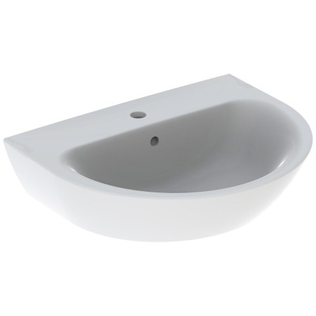 Lavabo Geberit Renova 60 x 48 cm avec trou de robinet et trop-plein