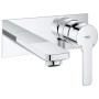 Robinet de lavabo encastré 2 trous GROHE Lineare Neu, saillie 15 cm