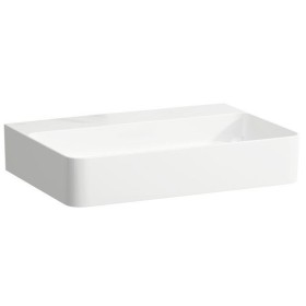 Vasque à poser LAUFEN Val 60 x 42 cm sans trou de robinet, sans trop-plein