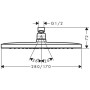 GROHE Rainshower Cosmopolitan 310 Kopfbrauseset 42,2 cm - Detailansicht