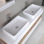 Vasque à poser Duravit Qatego carrée 60 x 40 cm, avec HygieneGlace
