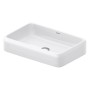 Vasque à poser Duravit Qatego carrée 60 x 40 cm, avec HygieneGlace - vue détaillée