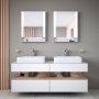 Vasque à poser Duravit Qatego carrée 60 x 40 cm, avec HygieneGlace - vue détaillée