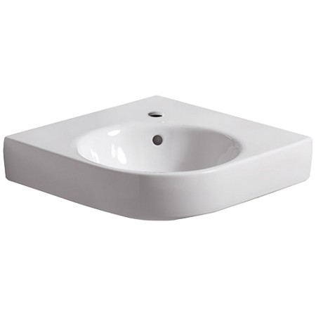 Lavabo d'angle compact Geberit Renova 50 cm