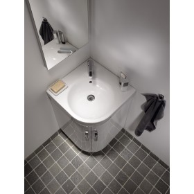 Lavabo d'angle compact Geberit Renova 50 cm