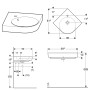 Lavabo d'angle compact Geberit Renova 50 cm - photo produit