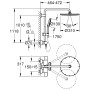 GROHE Rainshower SmartActive 310 Duschsystem mit Thermostatbatterie - Detailansicht