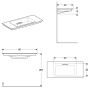 Lavabo Geberit ONE 90 cm - photo produit