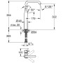 Mitigeur de lavabo monocommande GROHE Essence Nouveau XL-Size pour vasques sur pied - vue détaillée