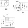 Duravit ME by Starck Urinal Rimless 0,5L mit Zulauf von oben - Detailansicht