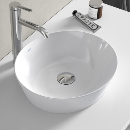 Vasque sur plan Duravit Cape Cod 40 cm, sans trou de robinet
