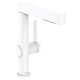 Robinet de lavabo monocommande hansgrohe Finoris 230 avec douchette extractible, 2 types de jets