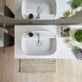 Vasque surélevée Duravit Zencha 55 x 39 cm, avec plage de robinetterie - photo produit