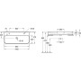 Lavabo d'appoggio Villeroy & Boch Finion 100 cm con 2 fori per rubinetto - immagine prodotto