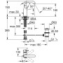 Robinet de lavabo monocommande GROHE Essence Nouveau taille M - vue détaillée