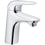 Robinet de lavabo monocommande GROHE Eurostyle DN 15 S-Size, poignée en métal fermée, sans bonde