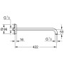 GROHE Rainshower Brausearm 42,2 cm mit runder Rosette - Detailansicht