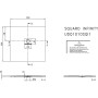 Villeroy & Boch Squaro Infinity Duschwanne 100 x 100 cm - Produktansicht