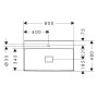 hansgrohe Xevolos E Lavabo 80 x 48 cm con foro rubinetto senza troppo pieno