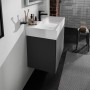 hansgrohe Xevolos E Lavabo 80 x 48 cm con foro rubinetto senza troppo pieno - vista dettagliata
