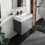 hansgrohe Xevolos E Lavabo 80 x 48 cm con foro rubinetto senza troppo pieno - vista tecnica