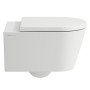 WC mural sans bride LAUFEN Kartell, à chasse directe - vue technique