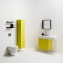 WC mural sans bride LAUFEN Kartell, à chasse directe - vue technique