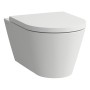 LAUFEN Kartell WC mural sans bride, à chasse directe