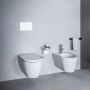 WC mural sans bride LAUFEN Kartell, à chasse d'eau directe - vue détaillée