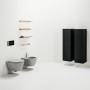 WC mural sans bride LAUFEN Kartell, à chasse d'eau en fond de cuvette - vue technique